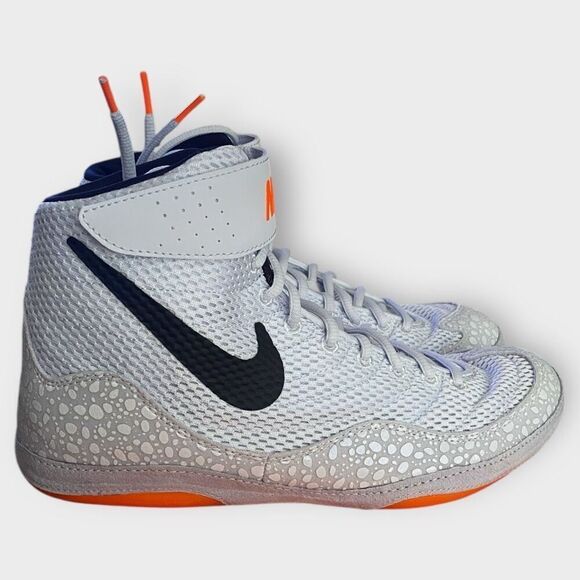Nike Inflict Se Grey Orange Safari Olympic Pack Wrestling size 9 DJ4471-900 New - Picture 2 of 12